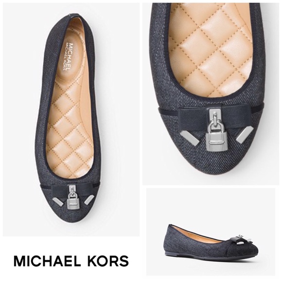 michael kors denim flats
